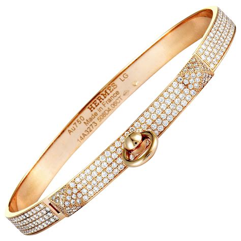 hermes diamond bracelet|hermes kelly bracelet diamond.